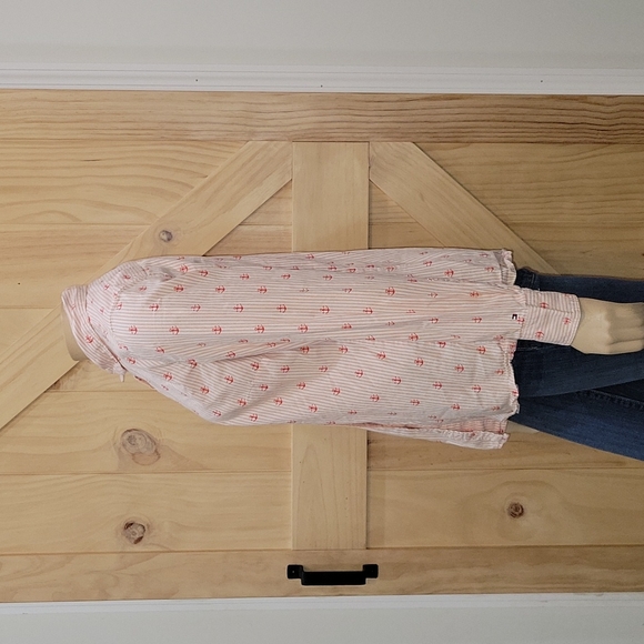 Tommy Hilfiger | Nautical Anchor Print Button Up Top | Large - Picture 3 of 9